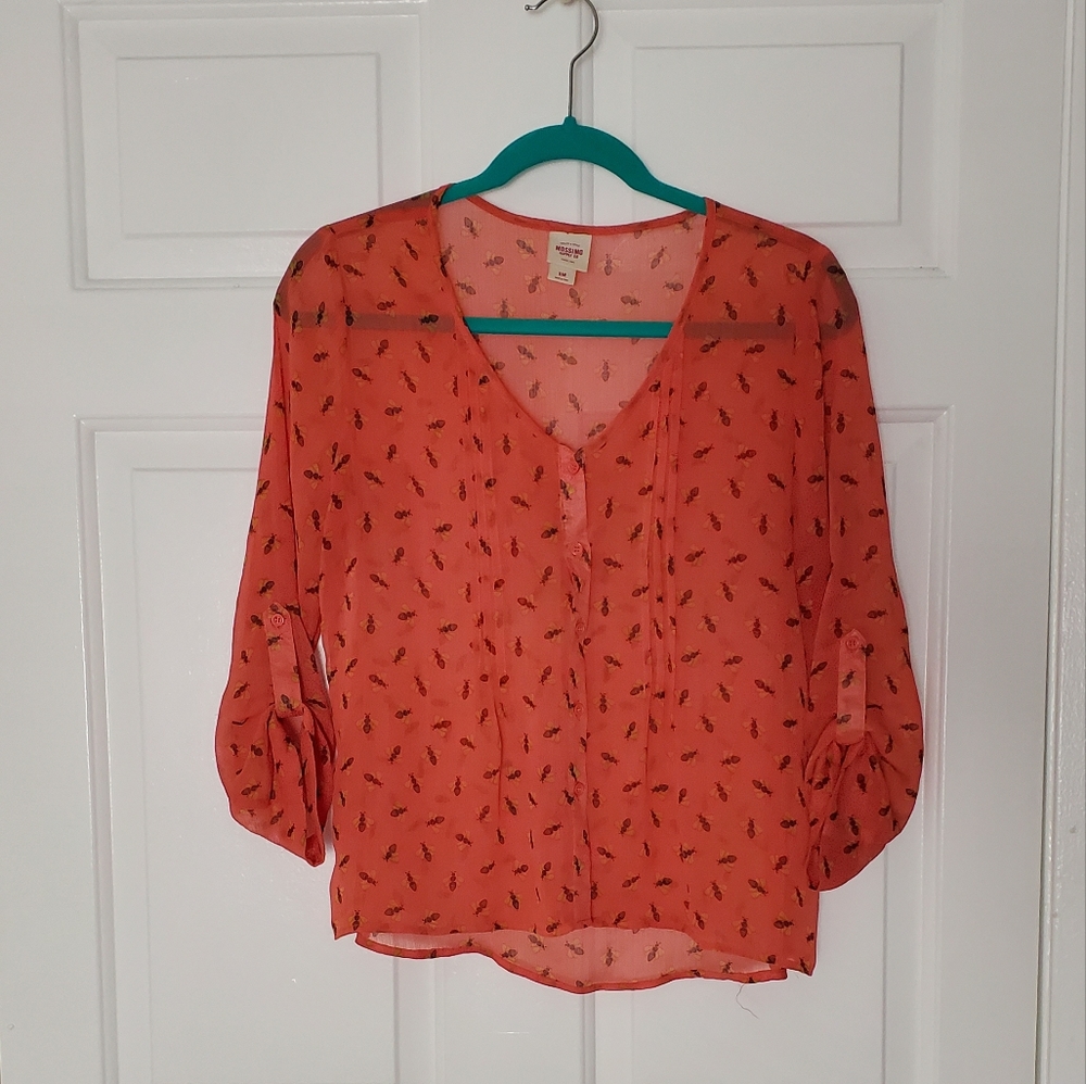 Sheer Bee Pattern blouse